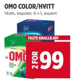 Meny OMO COLOR/HVITT tilbud