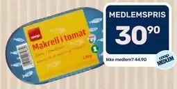 Coop Marked Makrell i tomat tilbud