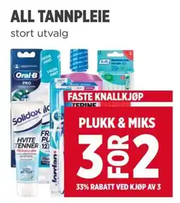 Meny ALL TANNPLEIE tilbud