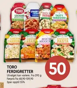 Coop Mega TORO FERDIGRETTER tilbud