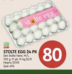 Coop Mega STOLTE EGG 24 PK tilbud