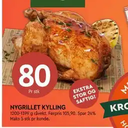 Coop Mega NYGRILLET KYLLING tilbud