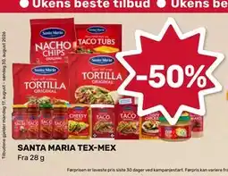 Coop Marked SANTA MARIA TEX-MEX tilbud