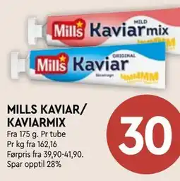 Coop Mega MILLS KAVIAR/ KAVIARMIX tilbud