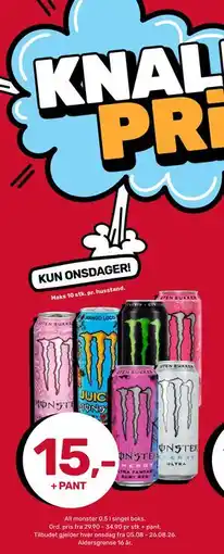 Matkroken Monster tilbud