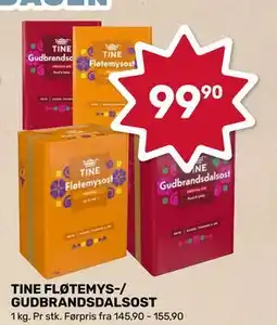 Coop Marked TINE FLØTEMYS-/ GUDBRANDSDALSOST tilbud
