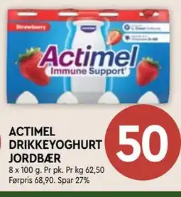 Coop Mega ACTIMEL DRIKKEYOGHURT JORDBÆR tilbud