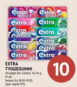 Coop Mega EXTRA TYGGEGUMMI tilbud