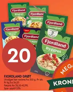 Coop Mega FJORDLAND GRØT tilbud