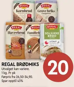 Coop Mega REGAL BRØDMIKS tilbud