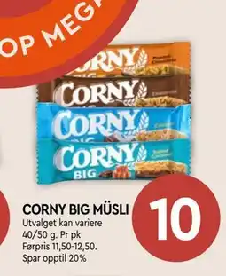 Coop Mega CORNY BIG MÜSLI tilbud