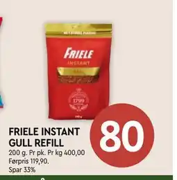 Coop Mega FRIELE INSTANT GULL REFILL tilbud