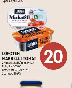 Coop Mega LOFOTEN MAKRELL I TOMAT tilbud