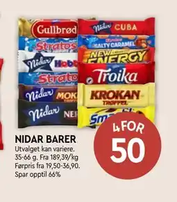 Coop Mega NIDAR BARER tilbud