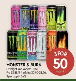 Coop Mega MONSTER & BURN tilbud