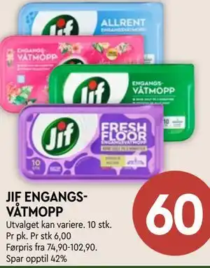 JIF ENGANGSVÅTMOPP