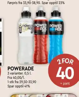 Coop Mega POWERADE tilbud
