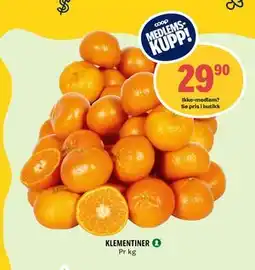 Coop Prix KLEMENTINER, Medlemspris tilbud