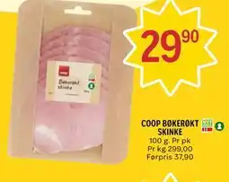Coop Prix COOP BØKERØKT SKINKE tilbud