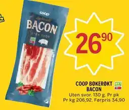 Coop Prix COOP BØKERØKT BACON tilbud
