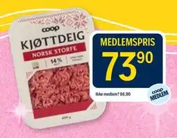 Coop Prix KJØTTDEIG tilbud