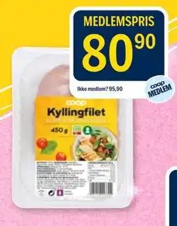 Coop Prix Kyllingfilet tilbud