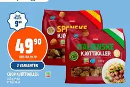 Coop Obs COOP KJØTTBOLLER tilbud