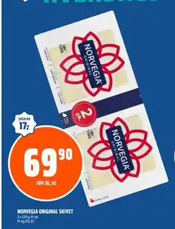 Coop Obs NORVEGIA ORIGINAL SKIVET tilbud
