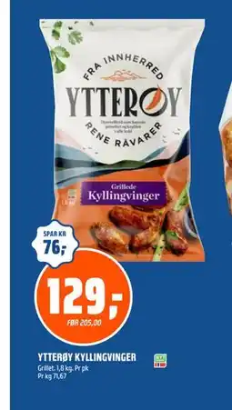 Coop Obs YTTERØY KYLLINGVINGER tilbud