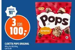 Coop Obs CLOETTA POPS ORIGINAL tilbud
