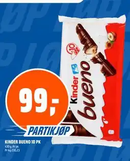 Coop Obs KINDER BUENO 10 PK tilbud