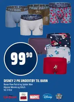 Coop Obs DISNEY 2 PK UNDERTØY TIL BARN tilbud