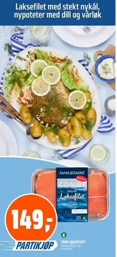 Coop Obs COOP LAKSEFILET tilbud