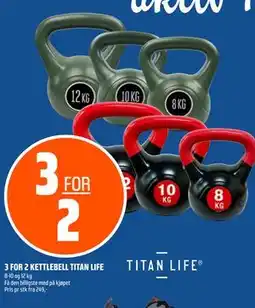Coop Obs 3 FOR 2 KETTLEBELL TITAN LIFE tilbud