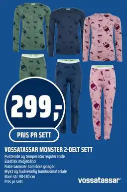 Coop Obs VOSSATASSAR MONSTER 2-DELT SETT tilbud
