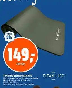Coop Obs TITAN LIFE NBR FITNESSMATTE tilbud