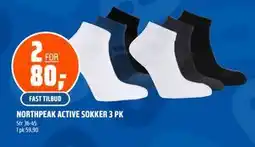 Coop Obs NORTHPEAK ACTIVE SOKKER 3 PK tilbud