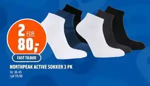 Coop Obs NORTHPEAK ACTIVE SOKKER 3 PK tilbud