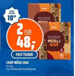 Coop Obs COOP MÜSLI BAR tilbud