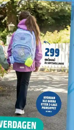 Coop Obs OKIDOKI ÅS SOFTSHELLJAKKE tilbud