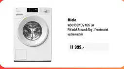 Skousen Miele WSD383WCS NDS LW PWash&Steam&9kg Frontmatet vaskemaskin tilbud