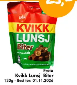 Havaristen Freia Kvikk Lunsj Biter tilbud