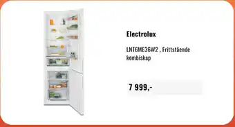 Electrolux LNT6ME36W2 , Frittstående kombiskap