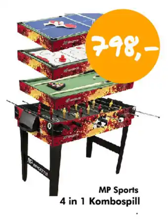 Havaristen MP Sports 4 in 1 Kombospill tilbud
