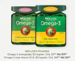 Vitusapotek Möller's Pharma Omega-3 tilbud