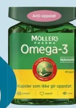 Ditt Apotek Möller's Pharma Omega-3 antioppstøt tilbud