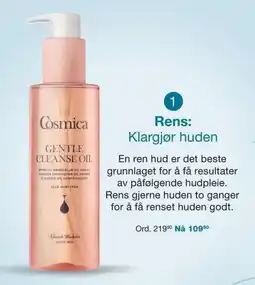 Ditt Apotek Cosmica Gentle Cleanse Oil tilbud