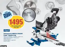 Coop Byggmix Scheppach HM254 2000W kapp- og gjærsag tilbud