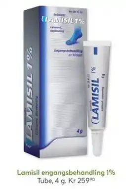 Vitusapotek Lamisil engangsbehandling 1% tilbud