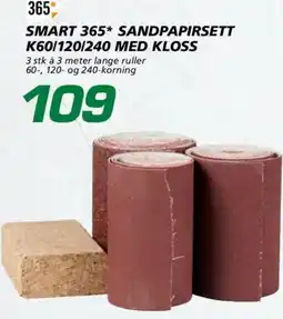 Coop Byggmix Smart 365* sandpapirsett tilbud